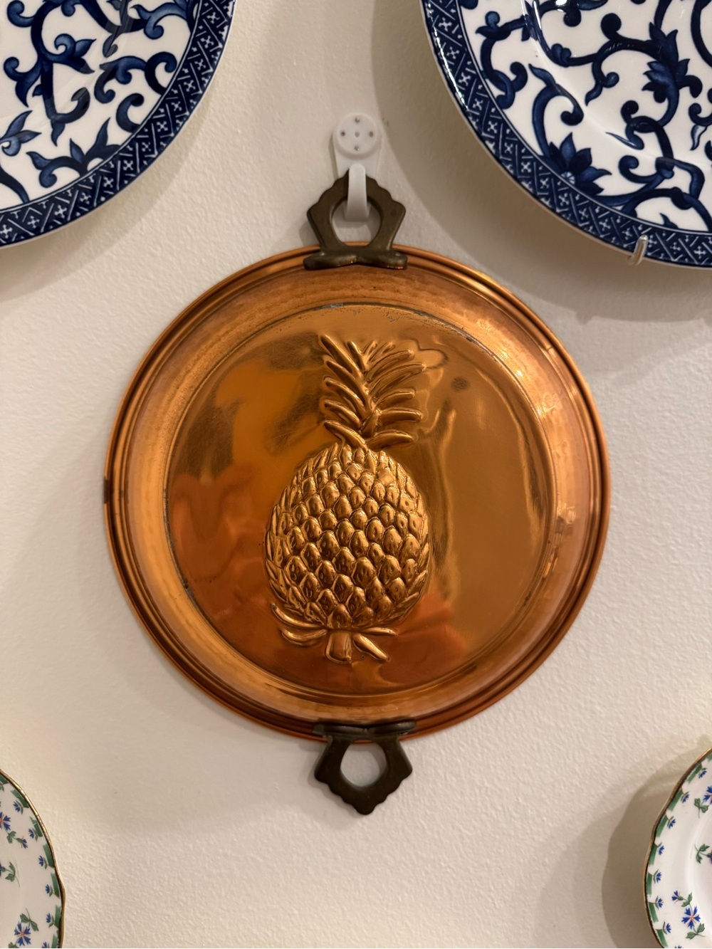 Copper Pineapple Wall Plaque - Decorative Home Wall Decor